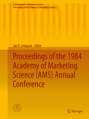 cover image of Proceedings of the 1984 Academy of Marketing Science (AMS) Annual Conference